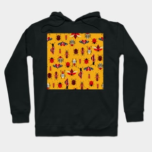 red bugs on yellow Hoodie